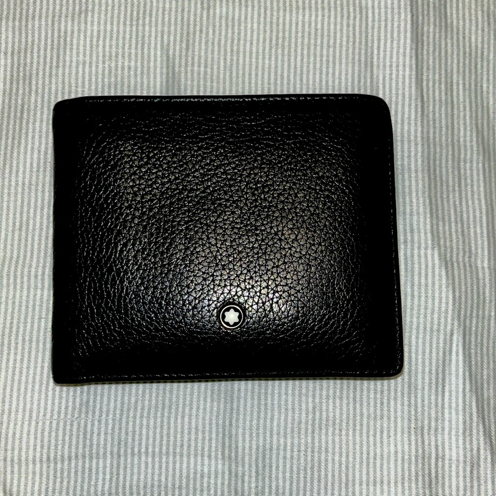 Black MONTBLANC Meisterstuck Soft Grain Leather Collection Wallet